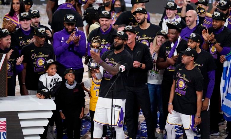 Los Angeles Lakers Win 2020 NBA Title, LeBron James Awarded MVP Award ...